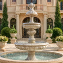 tiered waterfall fountain in Gray granite - Image 2