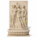 large backyard water fountains in Moon light beige limestone - Image 5