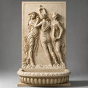 large backyard water fountains in Moon light beige limestone - Image 1