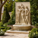 large backyard water fountains in Moon light beige limestone - Image 2