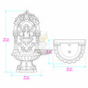 Wall fountain in Classic beige limestone - Image 11