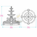 waterfall fountain outdoor in Black granite - Image 11