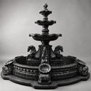 waterfall fountain outdoor in Black granite - Image 1
