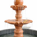 exterior water fountain in Sunset red + gray granite - Image 3