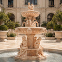 water fountains for outside in Sunset red - Image 5