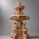 water fountains for outside in Sunset red - Image 1