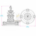 fountain in the garden in Li river - Image 11