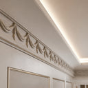 Marble cornice in Pearl Linen limestone - Image 3