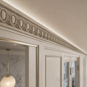 marble chair rail in Pearl Linen limestone - Image 3