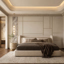 marble chair rail in Pearl Linen limestone - Image 4