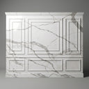Carved Marble Wainscoting in Arabescato Corchia Marble - Image 1