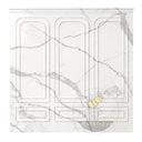 Relief-Carved Marble Wall Panels in Arabescato Corchia Marble - Image 3