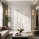 Relief-Carved Marble Wall Panels in Arabescato Corchia Marble - Image 4