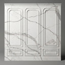Relief-Carved Marble Wall Panels in Arabescato Corchia Marble - Image 1