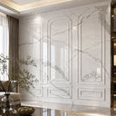 Relief-Carved Marble Wall Panels in Arabescato Corchia Marble - Image 5