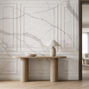 Ornamental Marble Wainscoting in Arabescato Corchia Marble - Image 4