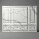 Ornamental Marble Wainscoting in Arabescato Corchia Marble - Image 1
