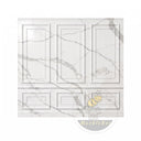 Carved Marble Wainscoting in Arabescato Corchia Marble - Image 3