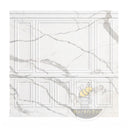 Ornamental Marble Wainscoting in Arabescato Corchia Marble - Image 3