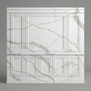 Ornamental Marble Wainscoting in Arabescato Corchia Marble - Image 1
