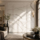 Ornamental Marble Wainscoting in Arabescato Corchia Marble - Image 2