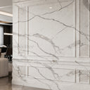 Carved marble wall panels in Arabescato Corchia Marble - Image 4