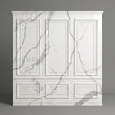 marble wainscoting in Arabescato Corchia Marble - Image 1