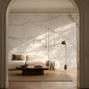 Relief-Carved Marble Wall Panels in Arabescato Corchia Marble - Image 4
