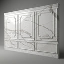 Relief-Carved Marble Wall Panels in Arabescato Corchia Marble - Image 1