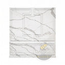 Ornamental Marble Wainscoting in Arabescato Corchia Marble - Image 3