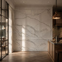Ornamental Marble Wainscoting in Arabescato Corchia Marble - Image 2