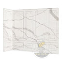 Carved marble wall panels in Arabescato Corchia Marble - Image 3