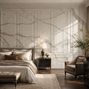 Carved marble wall panels in Arabescato Corchia Marble - Image 2
