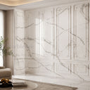 Carved marble wall panels in Arabescato Corchia Marble - Image 4