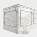 Carved Marble Wainscoting in Arabescato Corchia Marble - Image 3