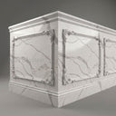 Carved Marble Wainscoting in Arabescato Corchia Marble - Image 1