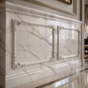 Carved Marble Wainscoting in Arabescato Corchia Marble - Image 5