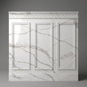 Relief-Carved Marble Wall Panels in Arabescato Corchia Marble - Image 1