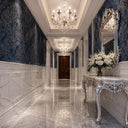 Relief-Carved Marble Wall Panels in Arabescato Corchia Marble - Image 2