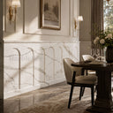 Ornamental Marble Wainscoting in Arabescato Corchia Marble - Image 4