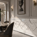 Carved marble wall panels in Arabescato Corchia Marble - Image 2