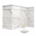 Carved Marble Wainscoting in Arabescato Corchia Marble - Image 3