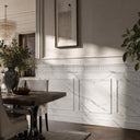 Relief-Carved Marble Wall Panels in Arabescato Corchia Marble - Image 4