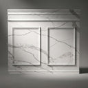 Relief-Carved Marble Wall Panels in Arabescato Corchia Marble - Image 1