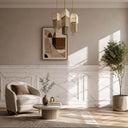 Relief-Carved Marble Wall Panels in Arabescato Corchia Marble - Image 2