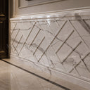Carved marble wall panels in Arabescato Corchia Marble - Image 4