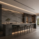 Marble wall panel in pietra grey marble - Image 4
