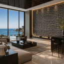 Marble wall panel in pietra grey marble - Image 1