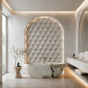 Marble wall panel in Moonlight Beige Limestone - Image 1
