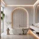 Marble wall panel in Moonlight Beige Limestone - Image 1
